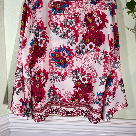 Violet + Claire Floral Kimono Style Loose Fitted Top Size L - Picture 3 of 6